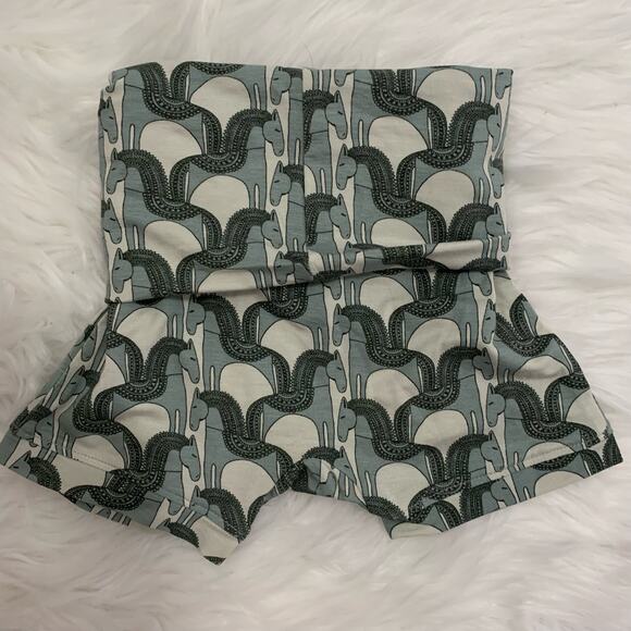 NWT Kate Quinn jadeite Trojan horse fold over bamboo shorts - Picture 1 of 5